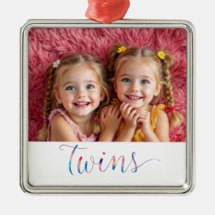 Twin Sisters Photo Ornament