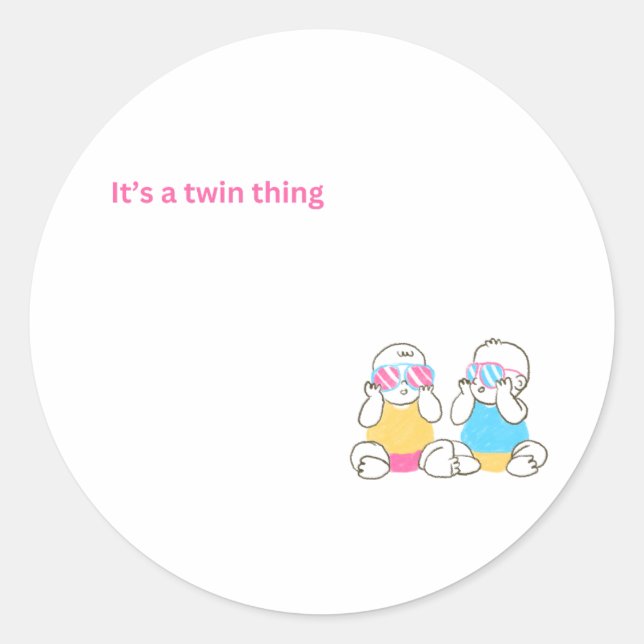 Twin Thing Stickers (Front)