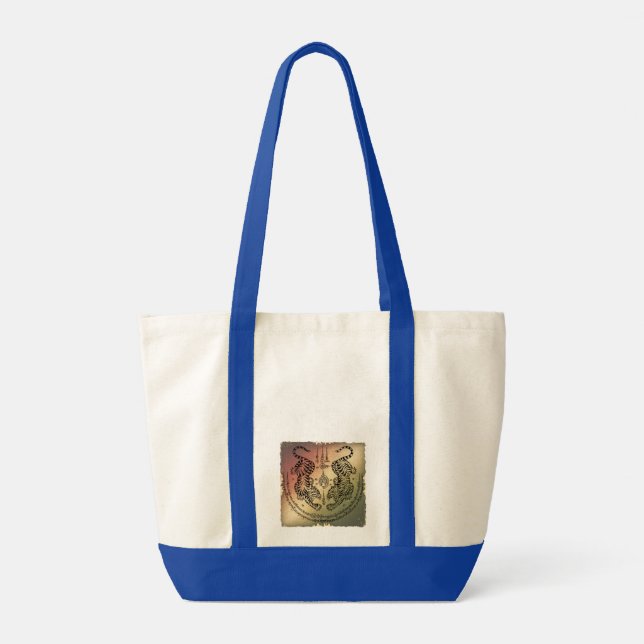 Twin Tigers Sak Yant | Fearless Spirit Tote Bag (Back)
