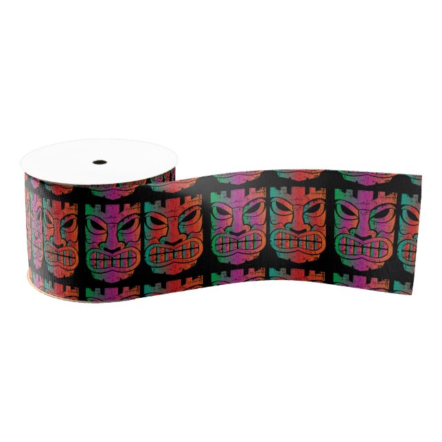Twin Tiki Sculpture Thunder_Cove Grosgrain Ribbon (Spool)