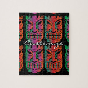 Twin Tiki Sculpture Thunder_Cove Jigsaw Puzzle