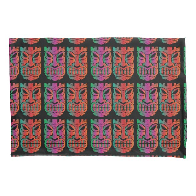 Twin Tiki Sculpture Thunder_Cove Pillowcase (Front)