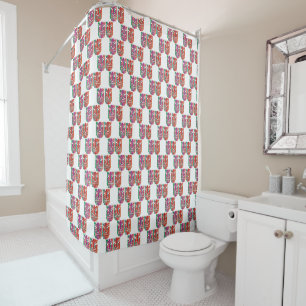 Twin Tiki Sculpture Thunder_Cove Shower Curtain