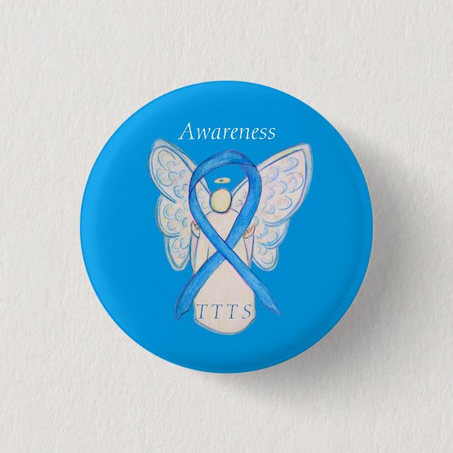 Twin to Twin Transfusion TTTS Awareness Ribbon Pin (Front)