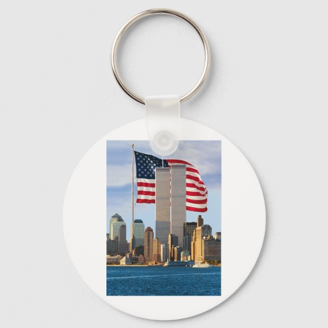 Twin Tower America Key Ring (Front)
