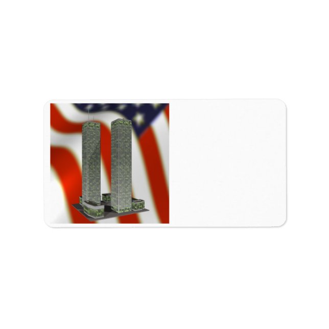 Twin Tower Memorial Label (Front)