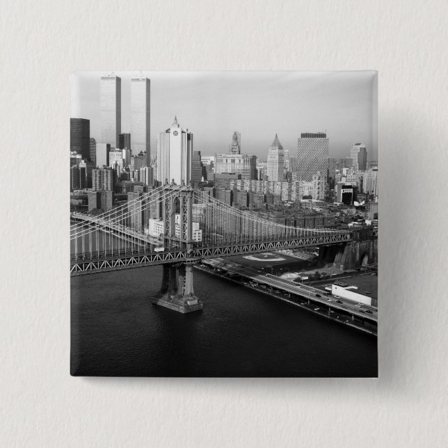 Twin Towers: 1991 15 Cm Square Badge (Front)