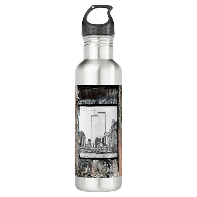 Twin Towers 710 Ml Water Bottle (Front)