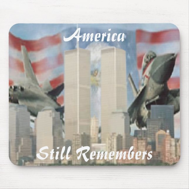 Twin Towers 9/11 Remembrance Mouse Pad (Front)
