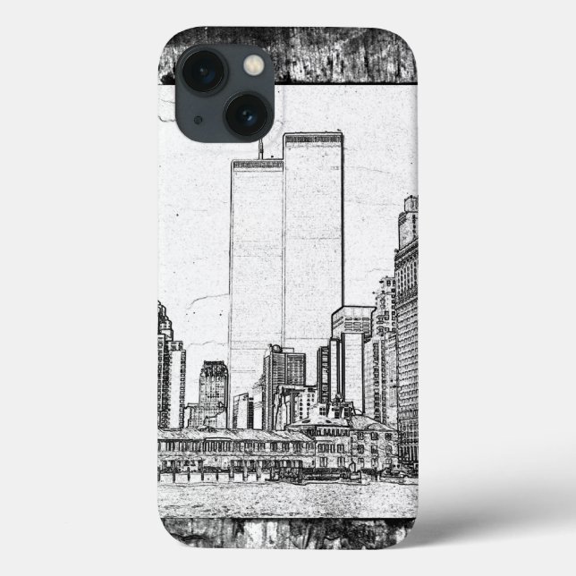 Twin Towers Case-Mate iPhone Case (Back)