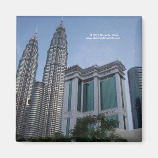 Twin towers Kuala Lumpur Malaysia magnet