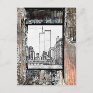 Twin Towers Postcard