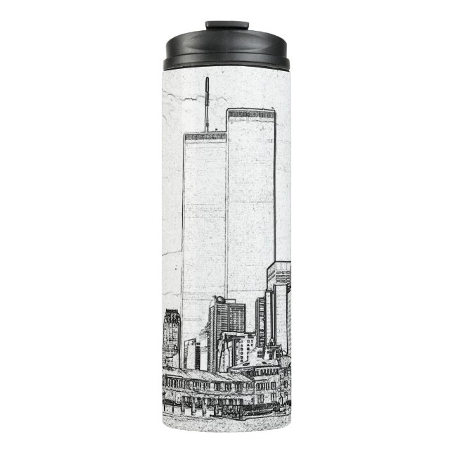 Twin Towers Thermal Tumbler (Front)