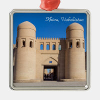 Twin-turreted West Gate - Khiva, Uzbekistan
