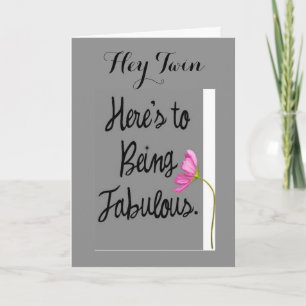 ****TWIN*** YOU ARE FABULOUS HAPPY BIRTHDAY CARD