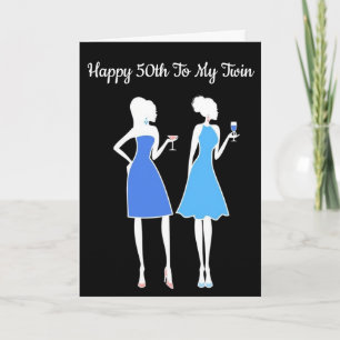*****TWIN**** YOU LOOK FANTASTIC AT ****50**** CARD