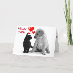 TWIN, YOUR BIRTHDAY IS A SPECIAL DAY FOR ME! CARD