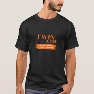 Twinado Funny Mum Dad Twin Parents Pregnancy Annou T-Shirt
