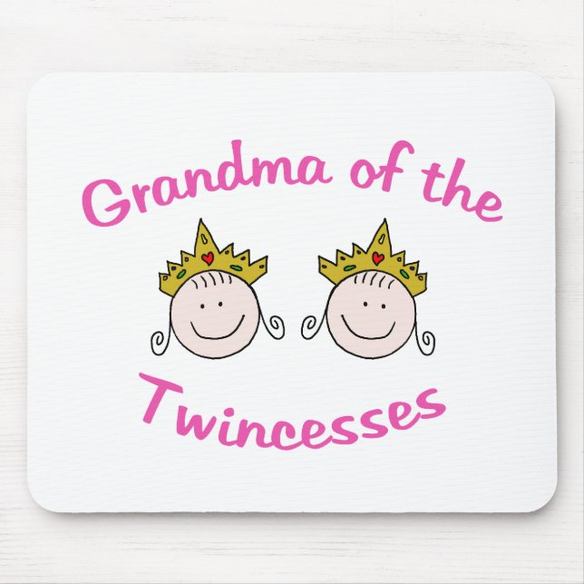 Twincess Grandma Mouse Pad (Front)