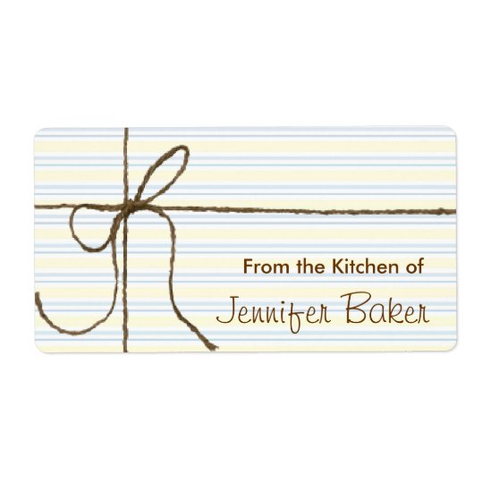 Twine Bow Package Labels