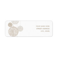Twine Globes Wedding Address Label