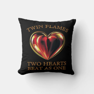 Twinflames Two Hearts Beat As One Soulmate Love Cushion