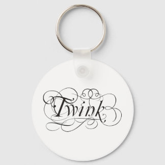 Twink calligraphic key ring