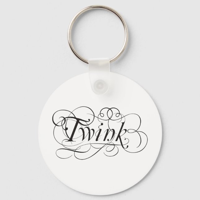Twink calligraphic key ring (Front)