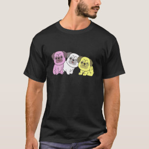 Twink Flag Pride Lgbtq Dogs Twink Pug T-Shirt
