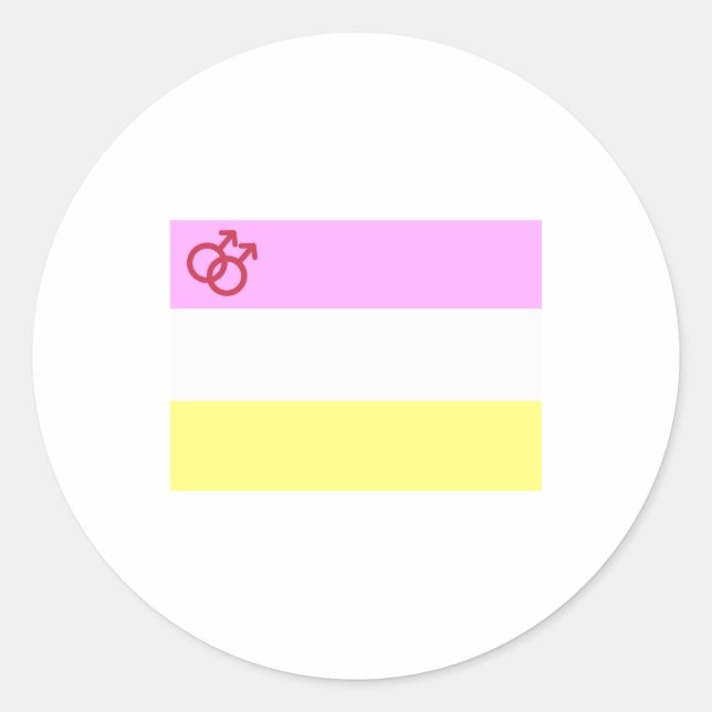 Twink Pride Classic Round Sticker (Front)