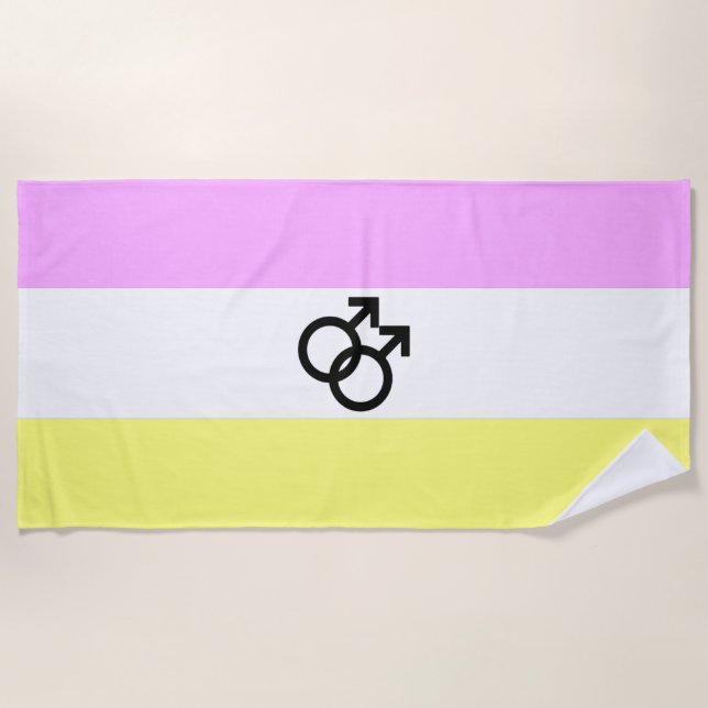 Twink Pride Flag Beach Towel (Front)