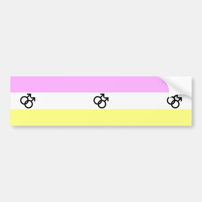 Twink Pride Flag Bumper Sticker (Front)