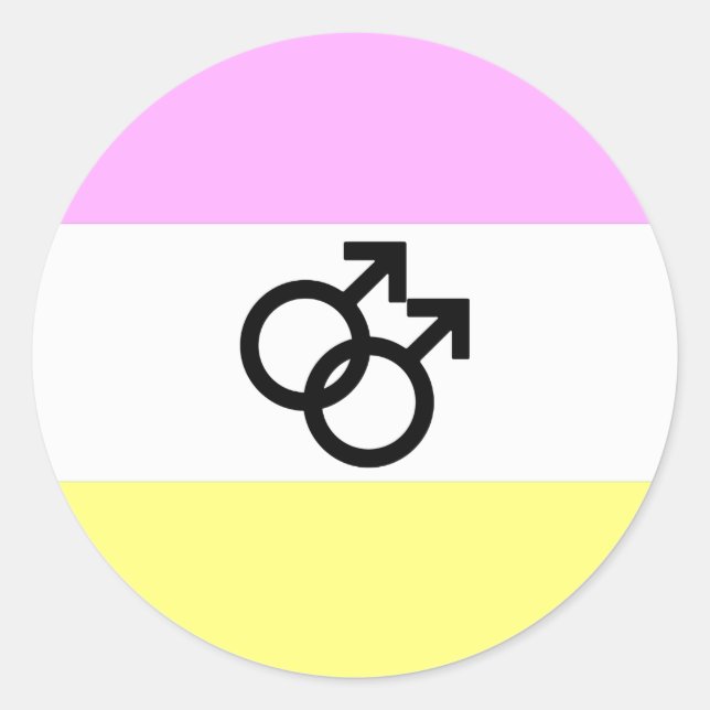 Twink Pride Flag Classic Round Sticker (Front)