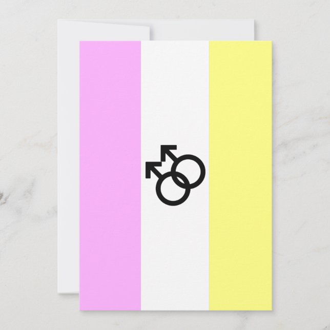 Twink Pride Flag Holiday Card (Front)