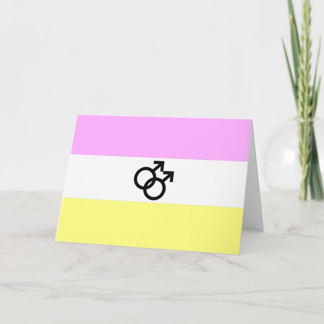 Twink Pride Flag Holiday Card (Front)