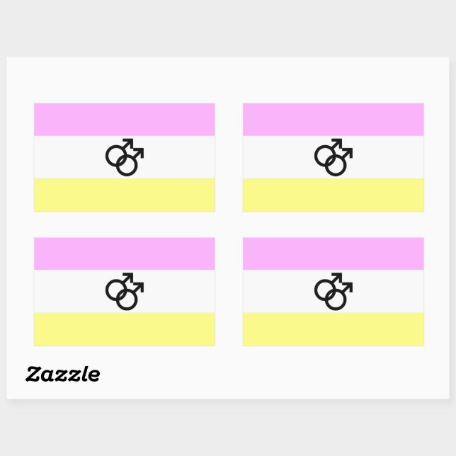 Twink Pride Flag Rectangular Sticker (Sheet)