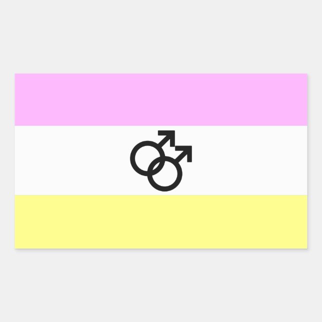 Twink Pride Flag Rectangular Sticker (Front)