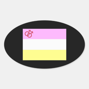 Twink Pride Oval Sticker
