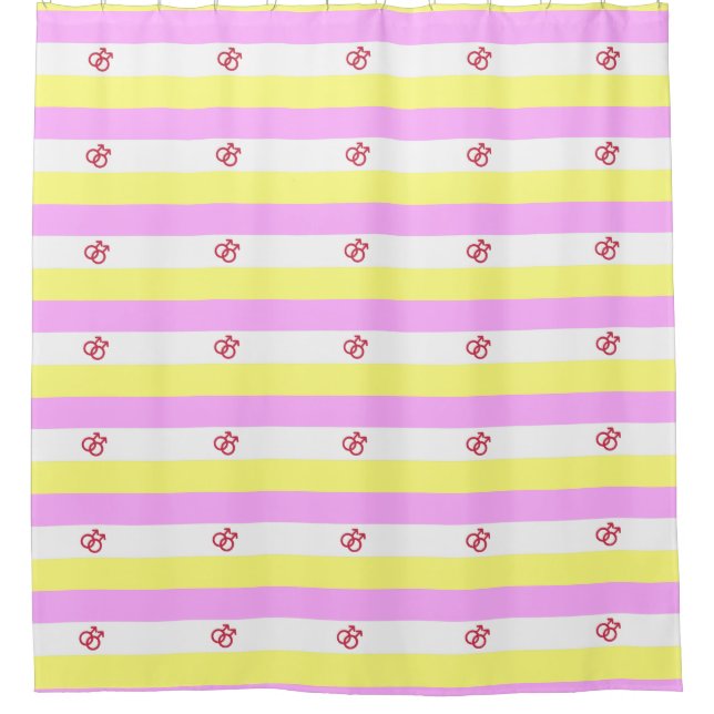 Twink Pride Shower Curtain (Front)