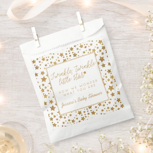 Twink, Twinkle Little Star Baby Shower Favour Bag (Clipped)