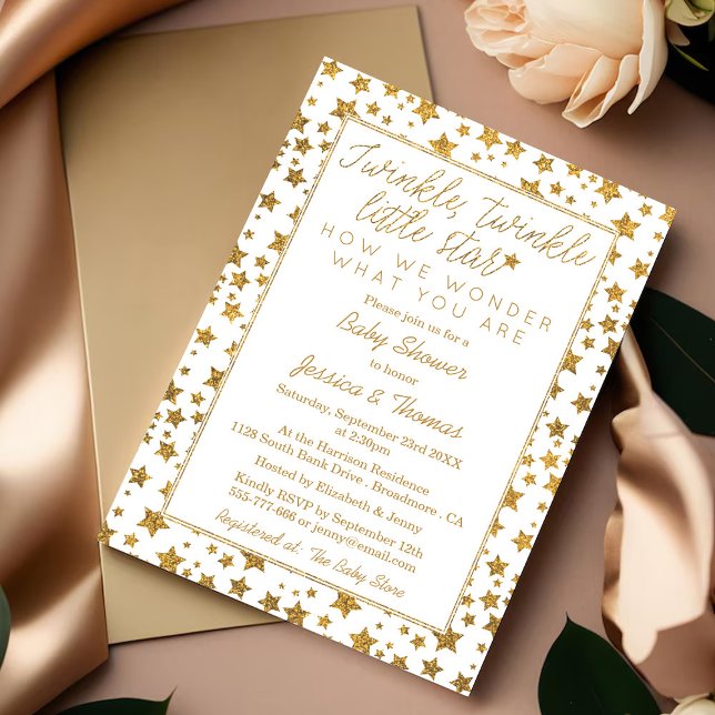 Twink, Twinkle Little Star Baby Shower Invitation (Creator Uploaded)