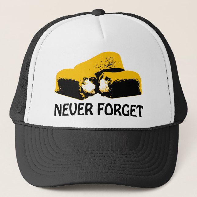 Twinkies Never Forget high contrast design Trucker Hat (Front)