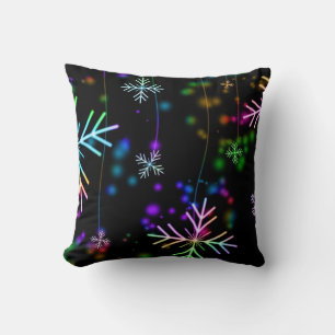 Twinking lights throw pillow. cushion