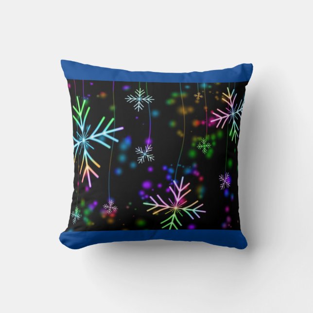 Twinking lights throw pillow. cushion (Front)