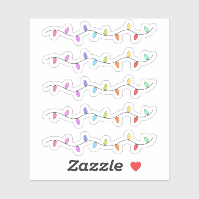 Twinkle Christmas Lights Decorative Journal Border (Sheet)