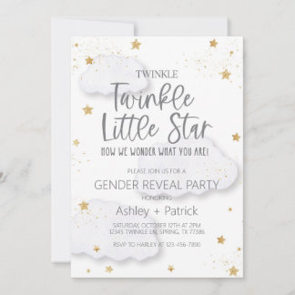 Twinkle Gender Reveal Invitation