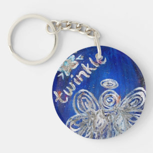 Twinkle Guardian Angel Custom Keychain