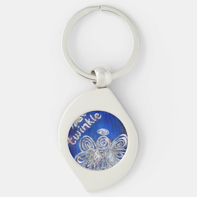 Twinkle Guardian Angel Custom Keychains (Front)