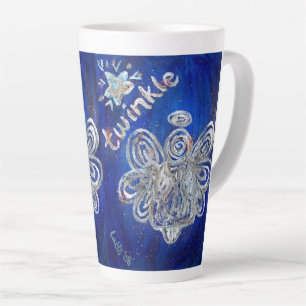 Twinkle Guardian Angel Custom Latte Mug Cup