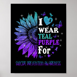 Twinkle Heart Sunflower Suicide Prevention Awarene Poster
